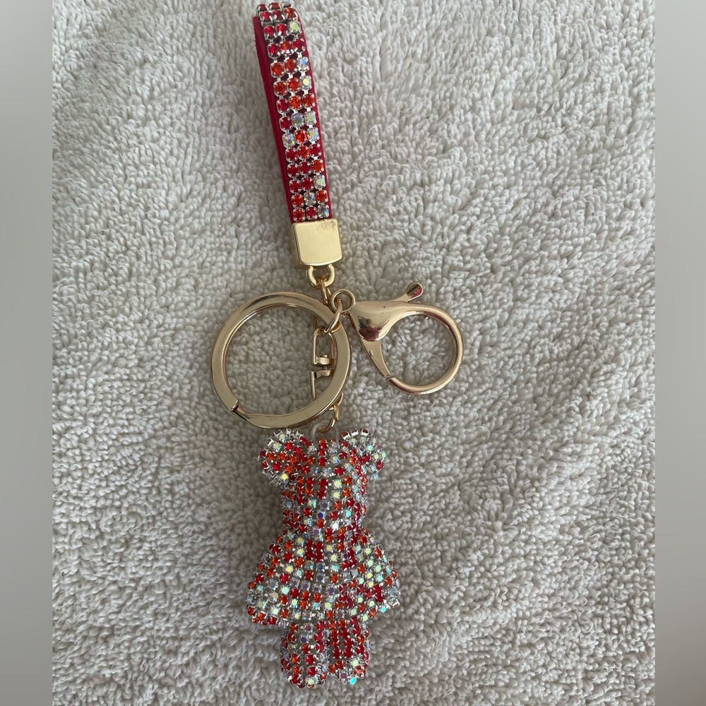 Unbranded teddy bear bag charm/keychain